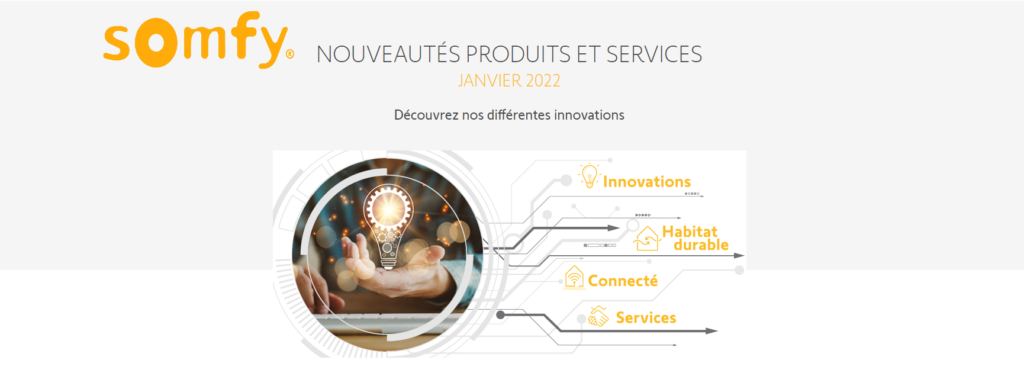 SOMFY - Nouveautés produits et services