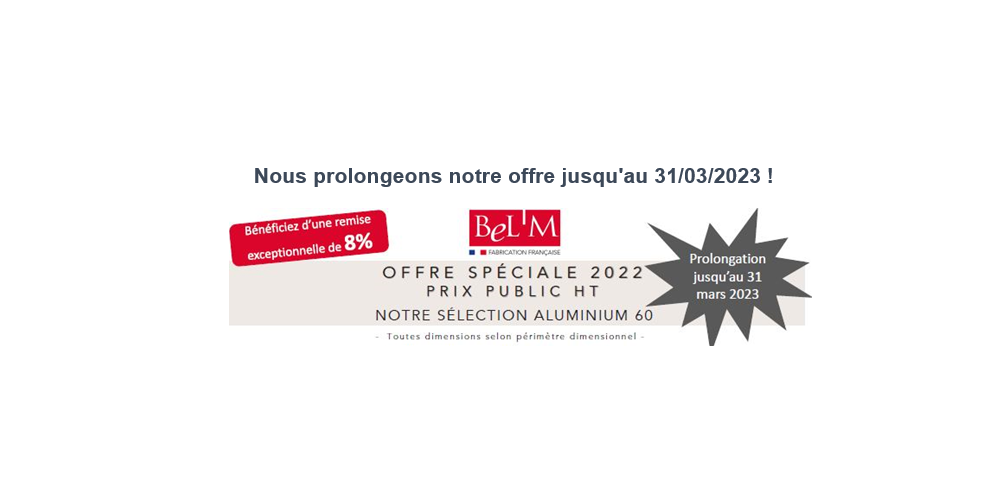 Bel'M - Remise de 8% prolongée !
