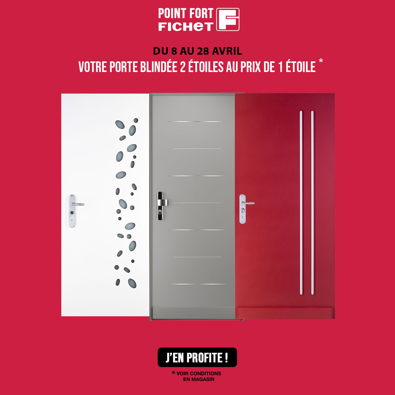 Promotion FICHET avril 2024 - Porte blindée maison et appartement
